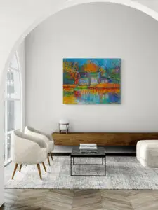 Autumn Bliss, 125X100 CM, Oil on canvas, by Marios Orozco, Christiania Art Gallery