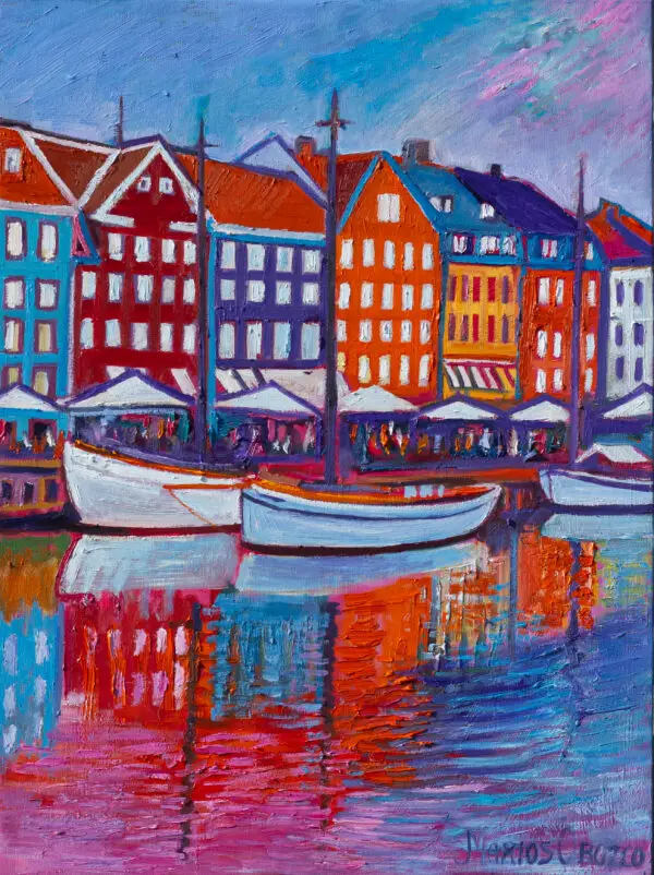 Pink Delight, 60X80 CM, Oil on canvas, By Marios Orozco, Christiania Art Gallery