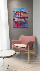 Pink Delight, 60X80 CM, Oil on canvas, By Marios Orozco, Christiania Art Gallery
