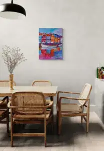 Pink Delight, 60X80 CM, Oil on canvas, By Marios Orozco, Christiania Art Gallery