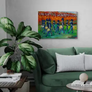The King's Guard, 100X70 CM, Oil on canvas, By Marios Orozco, Christiania Art Gallery