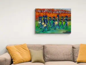 The King's Guard, 100X70 CM, Oil on canvas, By Marios Orozco, Christiania Art Gallery