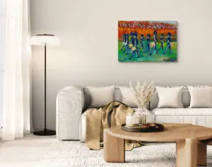 The King's Guard, 100X70 CM, Oil on canvas, By Marios Orozco, Christiania Art Gallery