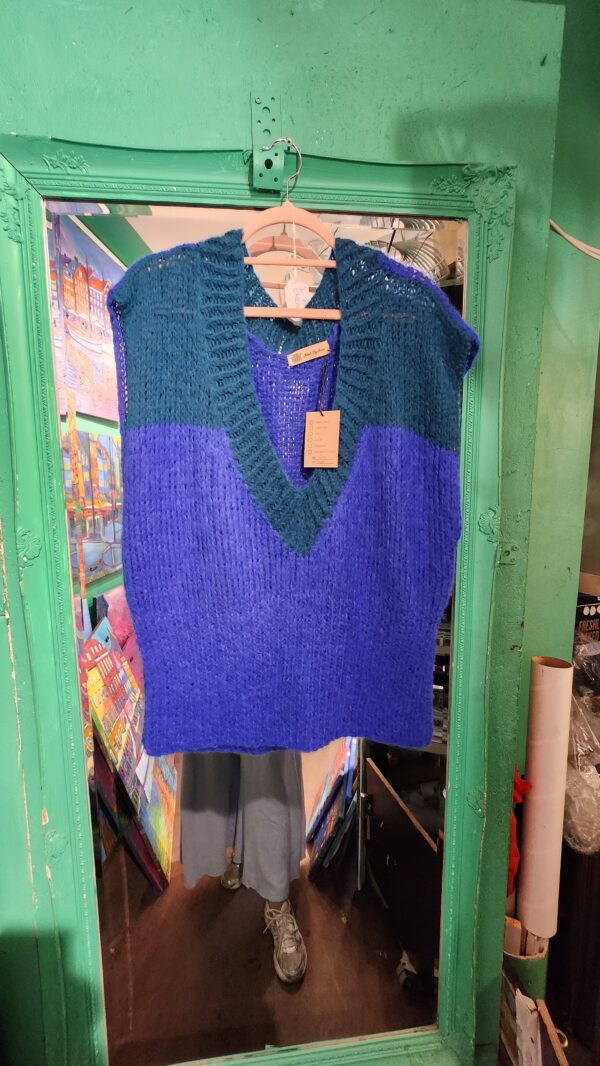 Blue and Green Vest