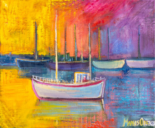 Goodmorning, 60X50 CM, Oil on canvas, By Marios Orozco, Christiania Art Gallery
