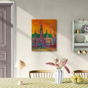 Goodmorning Copenhagen, 65X81 CM, Oil on canvas, By Marios Orozco, Christiania Art Gallery