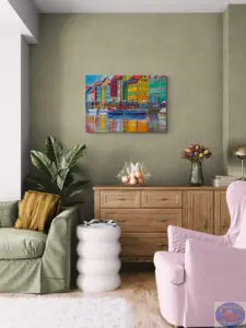 Nyhavn Good Times, 100X70 CM, Oil on canvas, Marios Orozco, Christiania Art Gallery