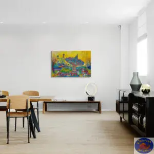 Tivoli Carousel, 150X100 CM, Oil on canvas, By Marios Orozco, Christiania Art Gallery