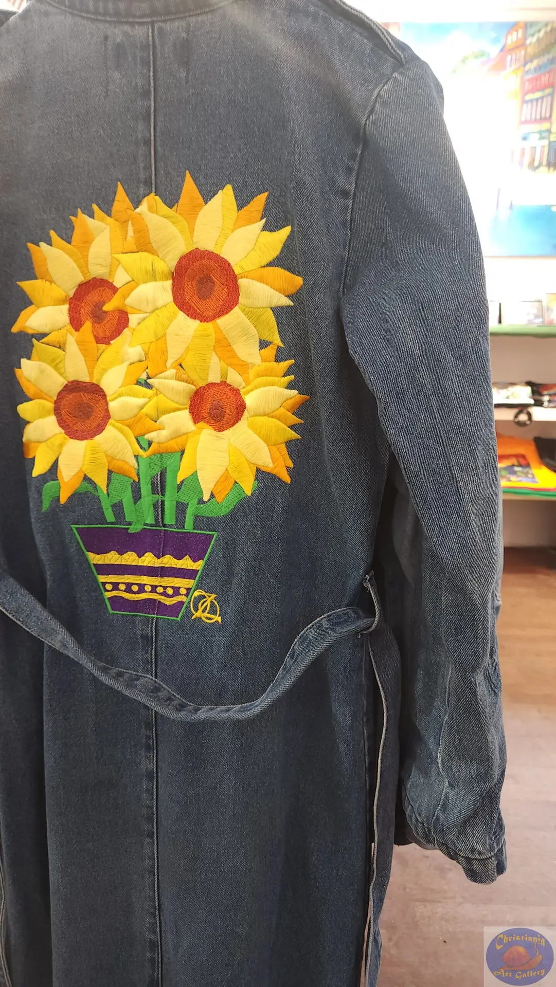 A Pot of Sunflowers, OZO Artwear, By Stephanie Orozco, Christiania Art Gallery