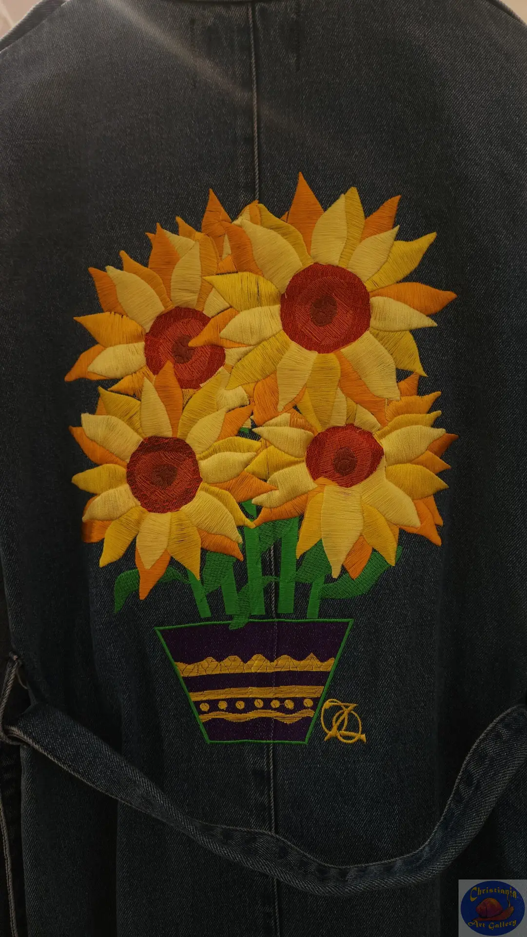 A Pot of Sunflowers, OZO Artwear, By Stephanie Orozco, Christiania Art Gallery
