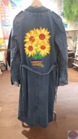 A Pot of Sunflowers, OZO Artwear, By Stephanie Orozco, Christiania Art Gallery