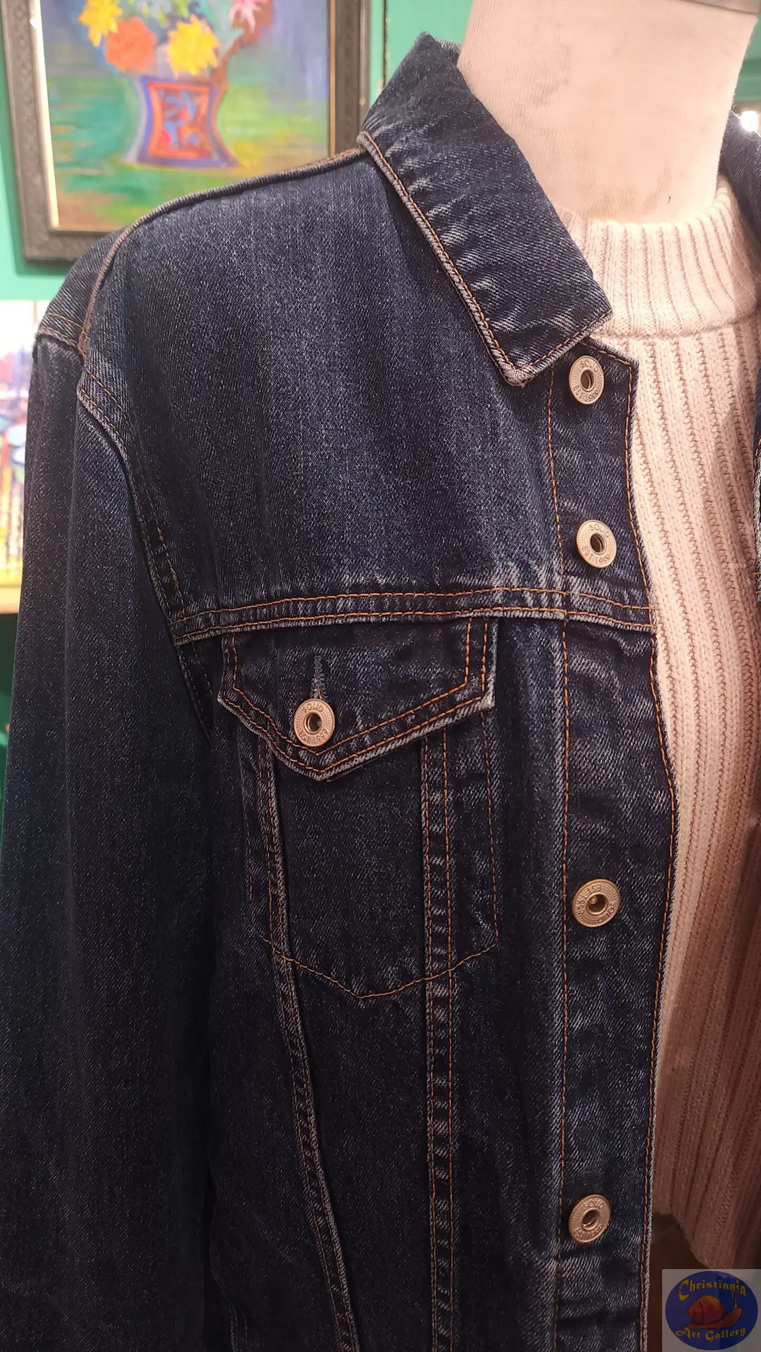 Free As A Butterfly, OZO CPH Artwear, Upcycled custom embroidered clothes, Christiania Art Gallery