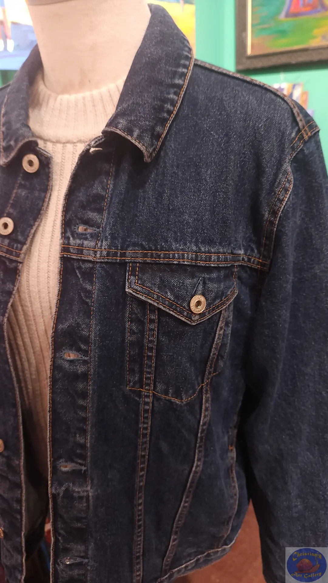 Free As A Butterfly, OZO CPH Artwear, Upcycled custom embroidered clothes, Christiania Art Gallery