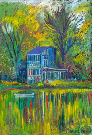 Green Spring, 125X85 CM, Oil on canvas, By Marios Orozco, Painted in October 2025, Christiania Art Gallery