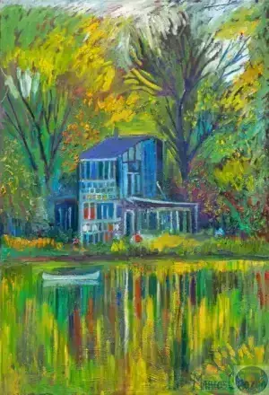 Green Spring, 125X85 CM, Oil on canvas, By Marios Orozco, Painted in October 2025, Christiania Art Gallery