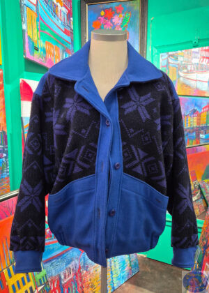 Pink Lady on Blue, OZO Copenhagen Artwear, Art & Design by Stephanie Orozco