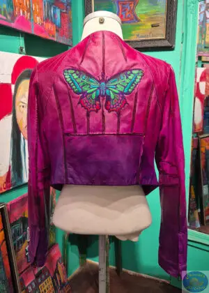 Green Butterfly on Lamb, OZO Copenhagen Artwear, by Stephanie Orozco