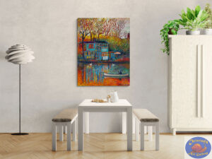 Autumn Morning in Christiania, 130X100 CM, Oil on canvas, By Marios Orozco, Painted in March 2026, Christiania Art Gallery