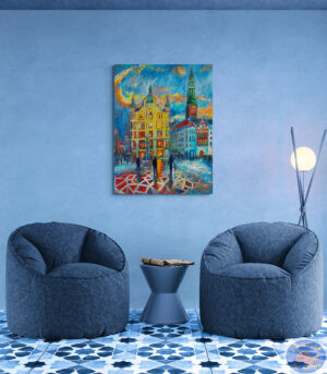 Sun On The Snow, 110X85 CM, Oil on canvas, By Marios Orozco, Painted in March 2026, Christiania Art Gallery