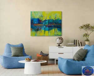 Yellow Dawn, 125X100 CM, Oil on canvas, By Marios Orozco, Painted in April 2026, Christiania Art Gallery