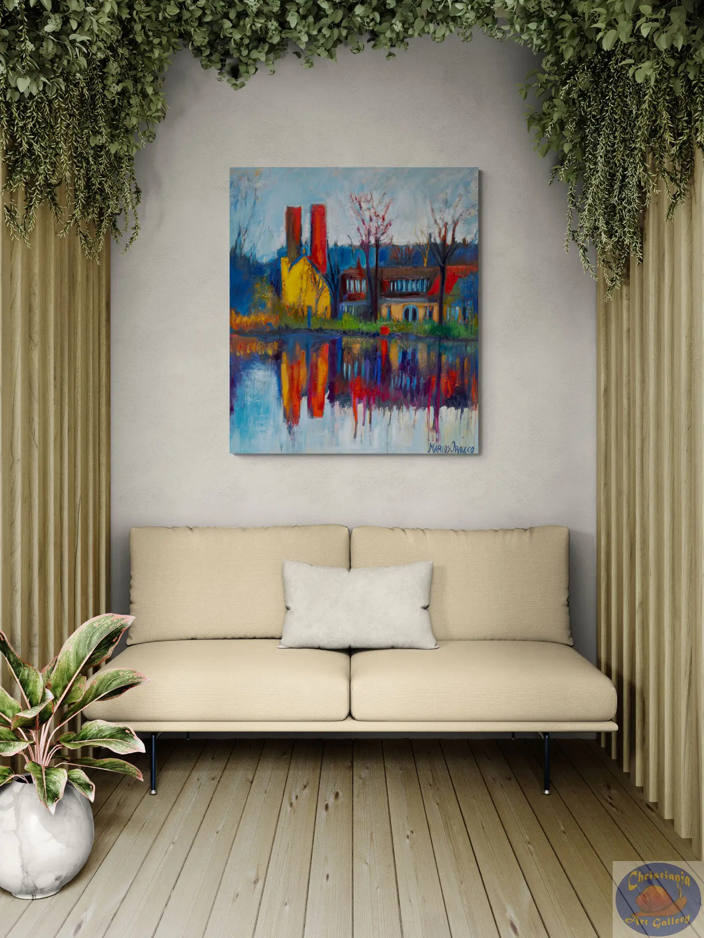Morning Light Syddyssen, 105X120 CM, Oil on canvas, By Marios Orozco, Painted in April 2026, Christiania Art Gallery