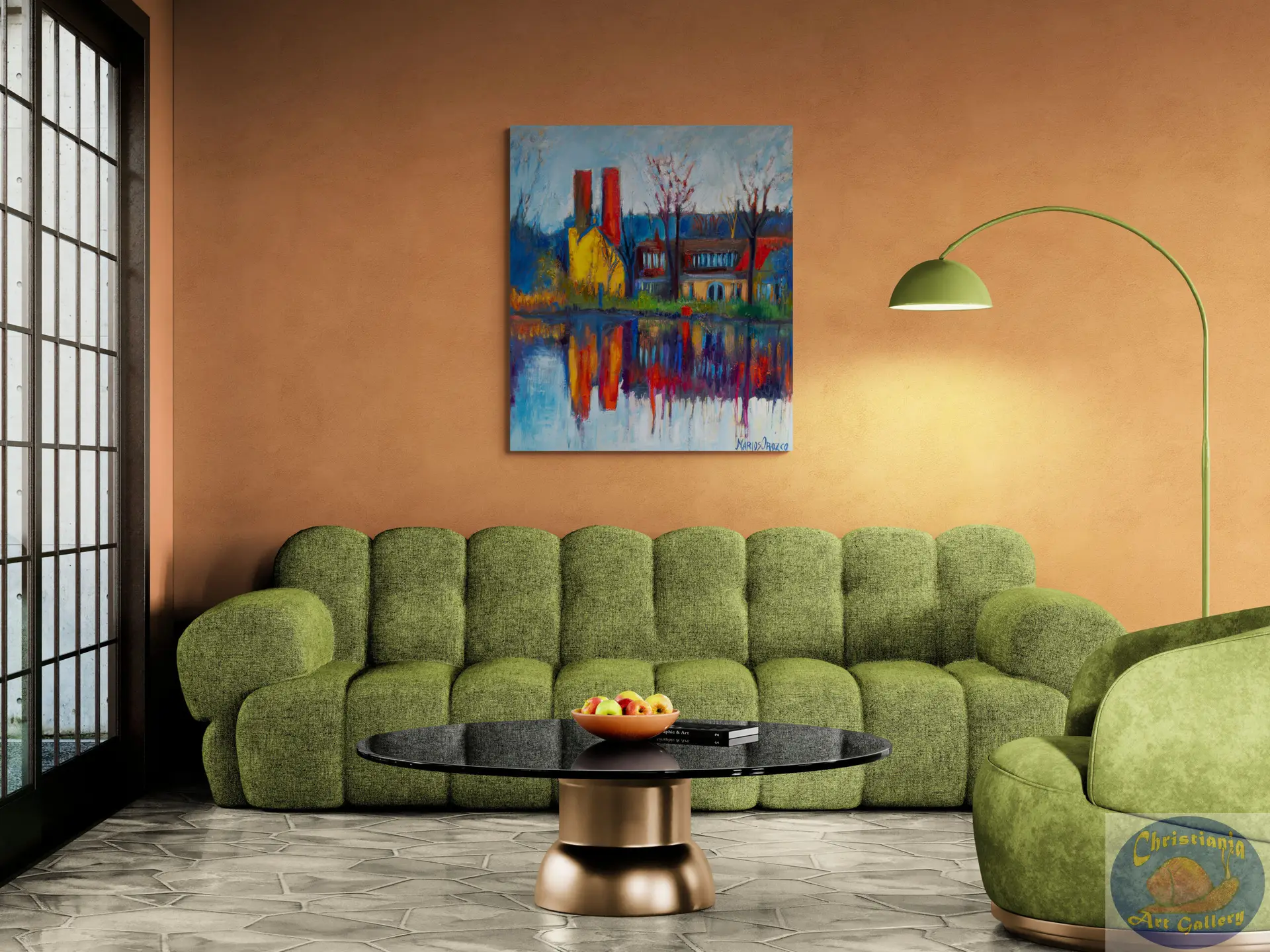 Morning Light Syddyssen, 105X120 CM, Oil on canvas, By Marios Orozco, Painted in April 2026, Christiania Art Gallery