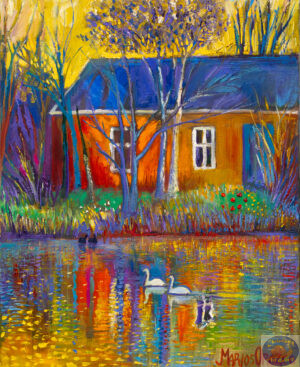 Christiania Morning, 85X105 CM, Oil on canvas, By Marios Orozco, Painted in June 2026, Christiania Art Gallery
