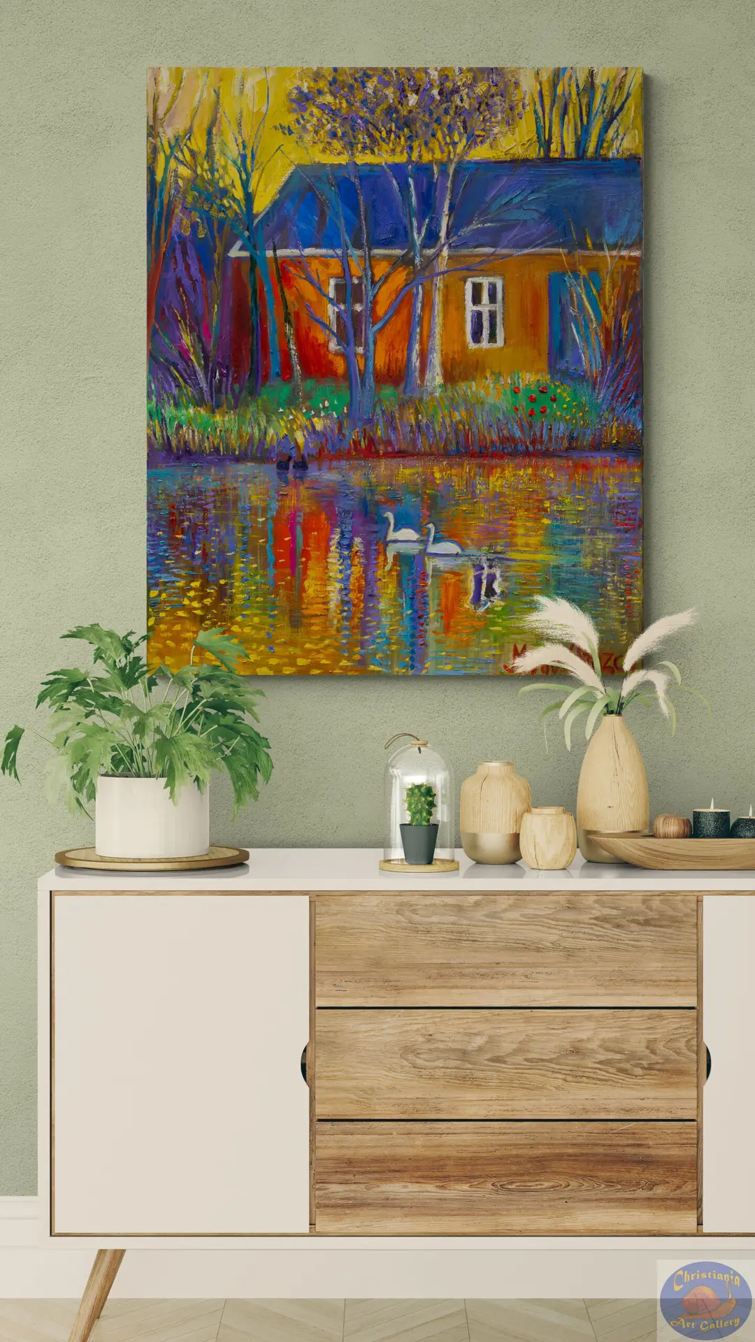 Christiania Morning, 85X105 CM, Oil on canvas, By Marios Orozco, Painted in June 2026, Christiania Art Gallery