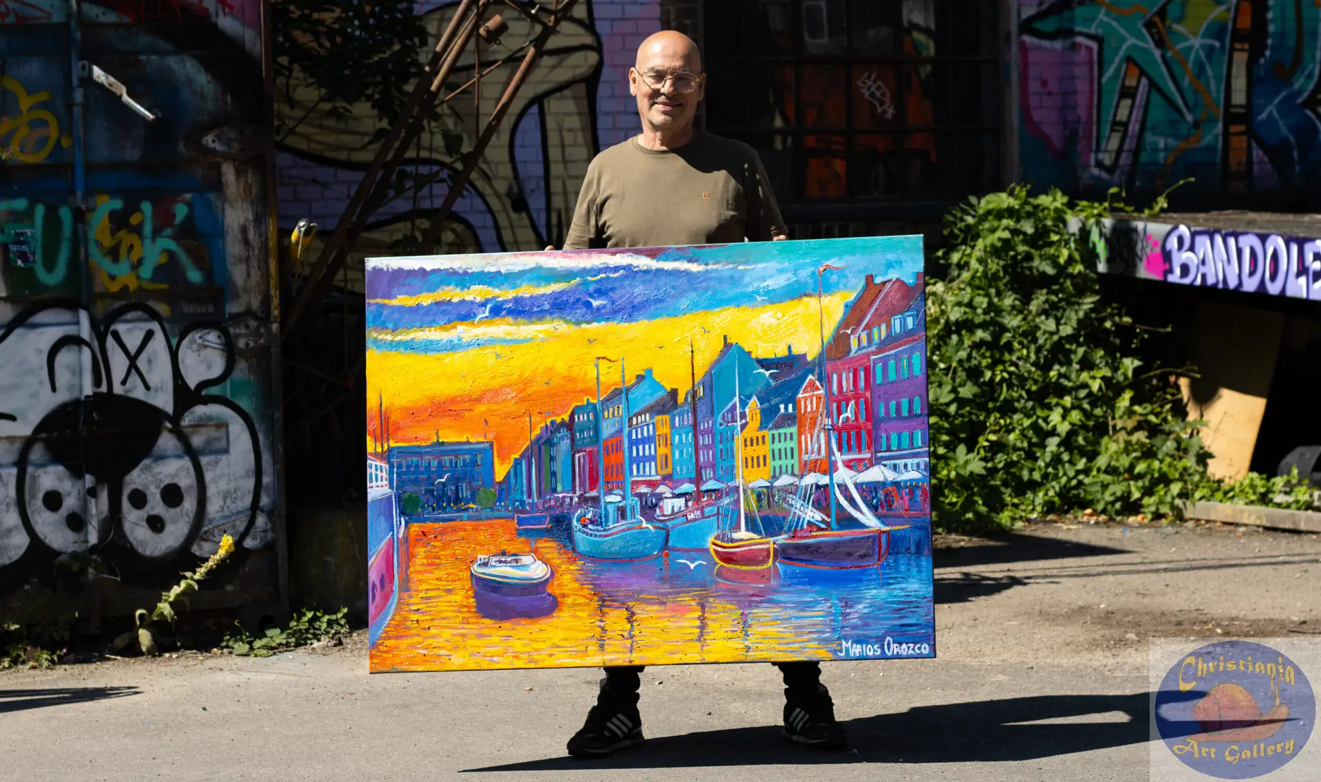 The Hottest Day, 135X100 CM, Oil on canvas, By Marios Orozco, Painted in July 2026, Christiania Art Gallery