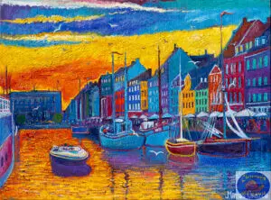 The Hottest Day, 135X100 CM, Oil on canvas, By Marios Orozco, Painted in July 2026, Christiania Art Gallery