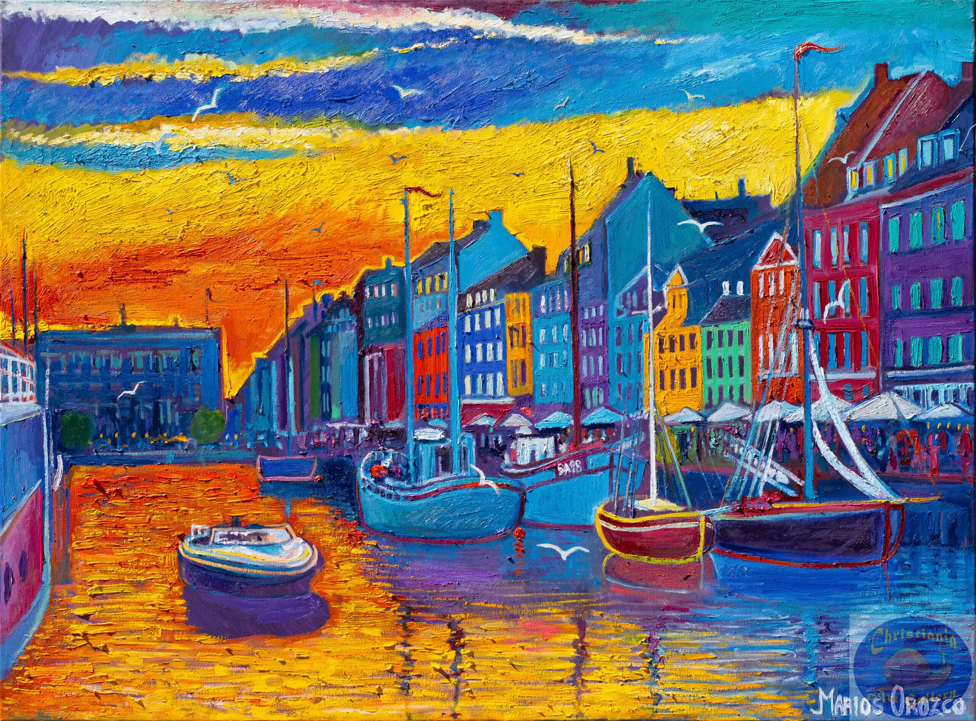 The Hottest Day, 135X100 CM, Oil on canvas, By Marios Orozco, Painted in July 2026, Christiania Art Gallery