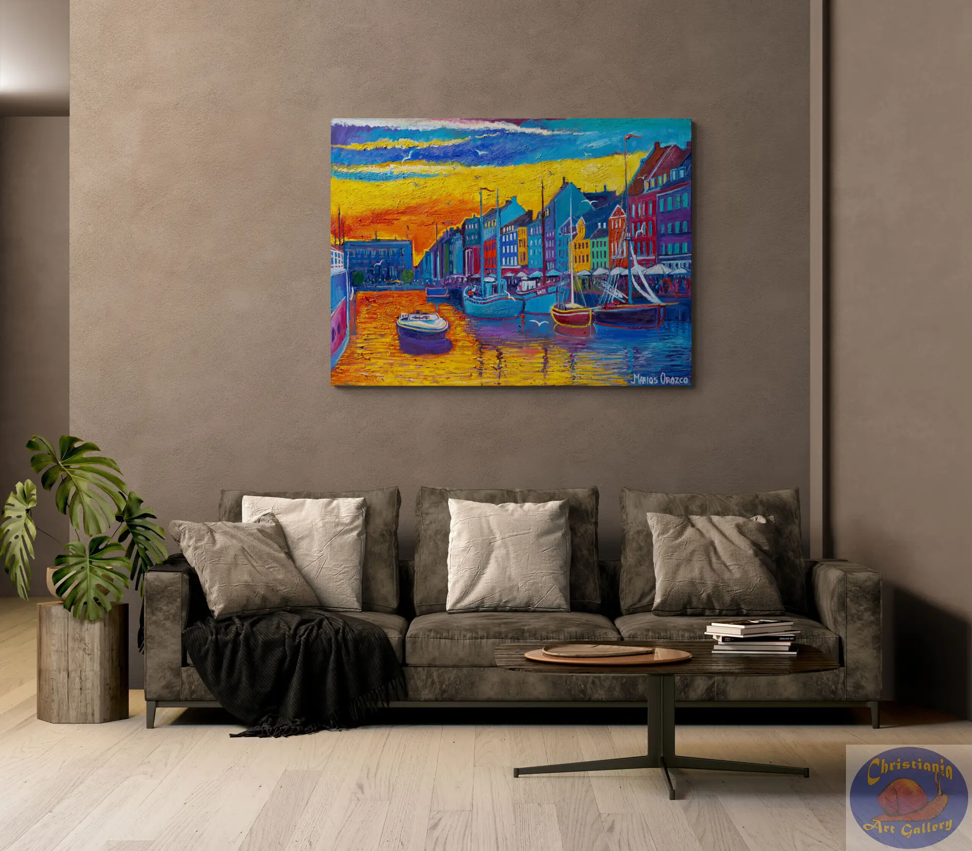 The Hottest Day, 135X100 CM, Oil on canvas, By Marios Orozco, Painted in July 2026, Christiania Art Gallery