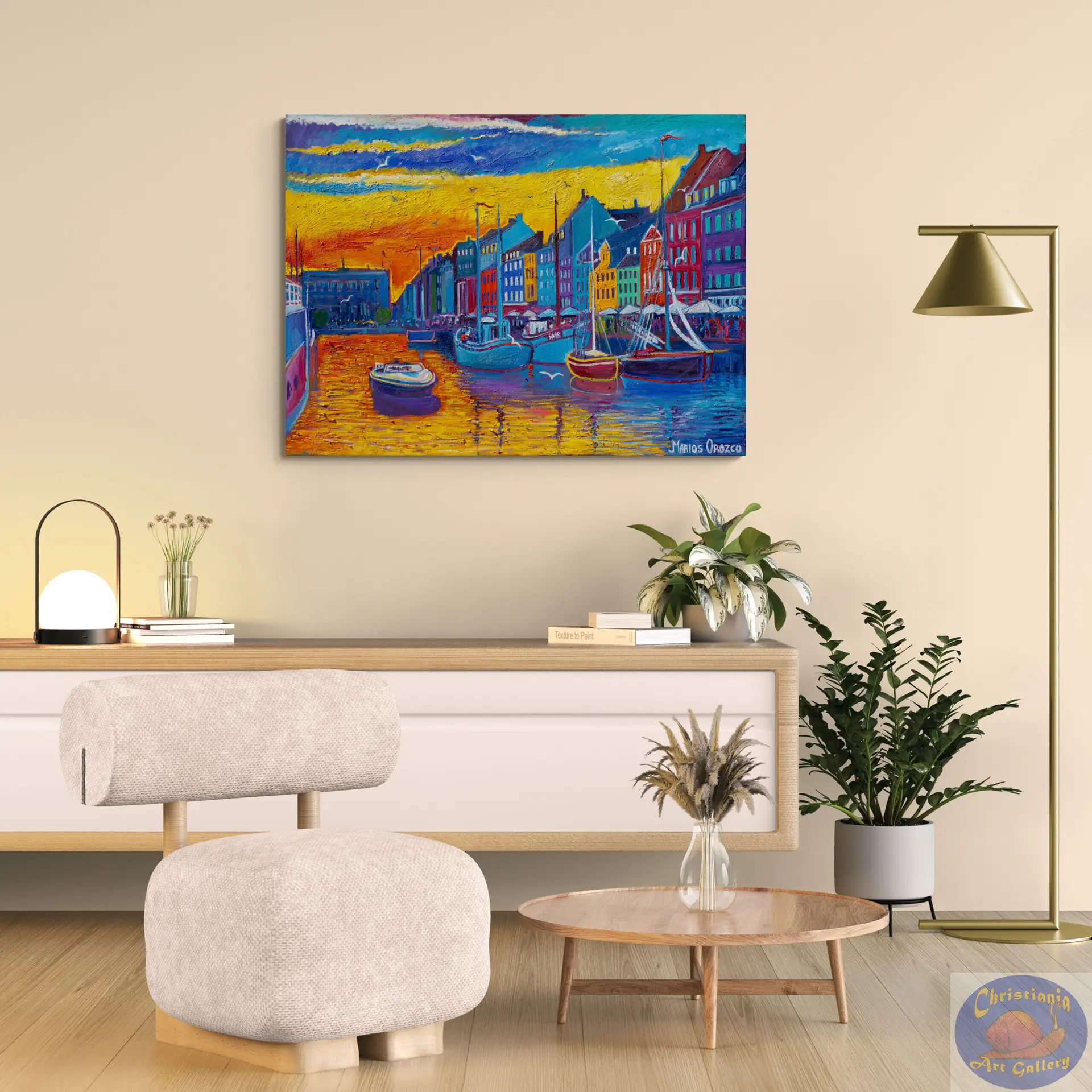 The Hottest Day, 135X100 CM, Oil on canvas, By Marios Orozco, Painted in July 2026, Christiania Art Gallery