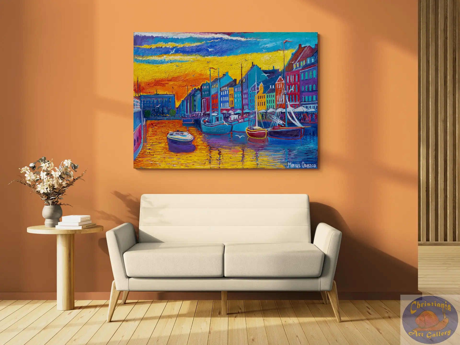 The Hottest Day, 135X100 CM, Oil on canvas, By Marios Orozco, Painted in July 2026, Christiania Art Gallery
