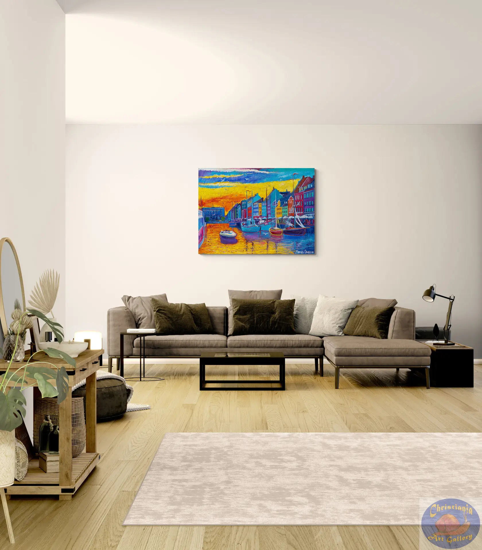 The Hottest Day, 135X100 CM, Oil on canvas, By Marios Orozco, Painted in July 2026, Christiania Art Gallery
