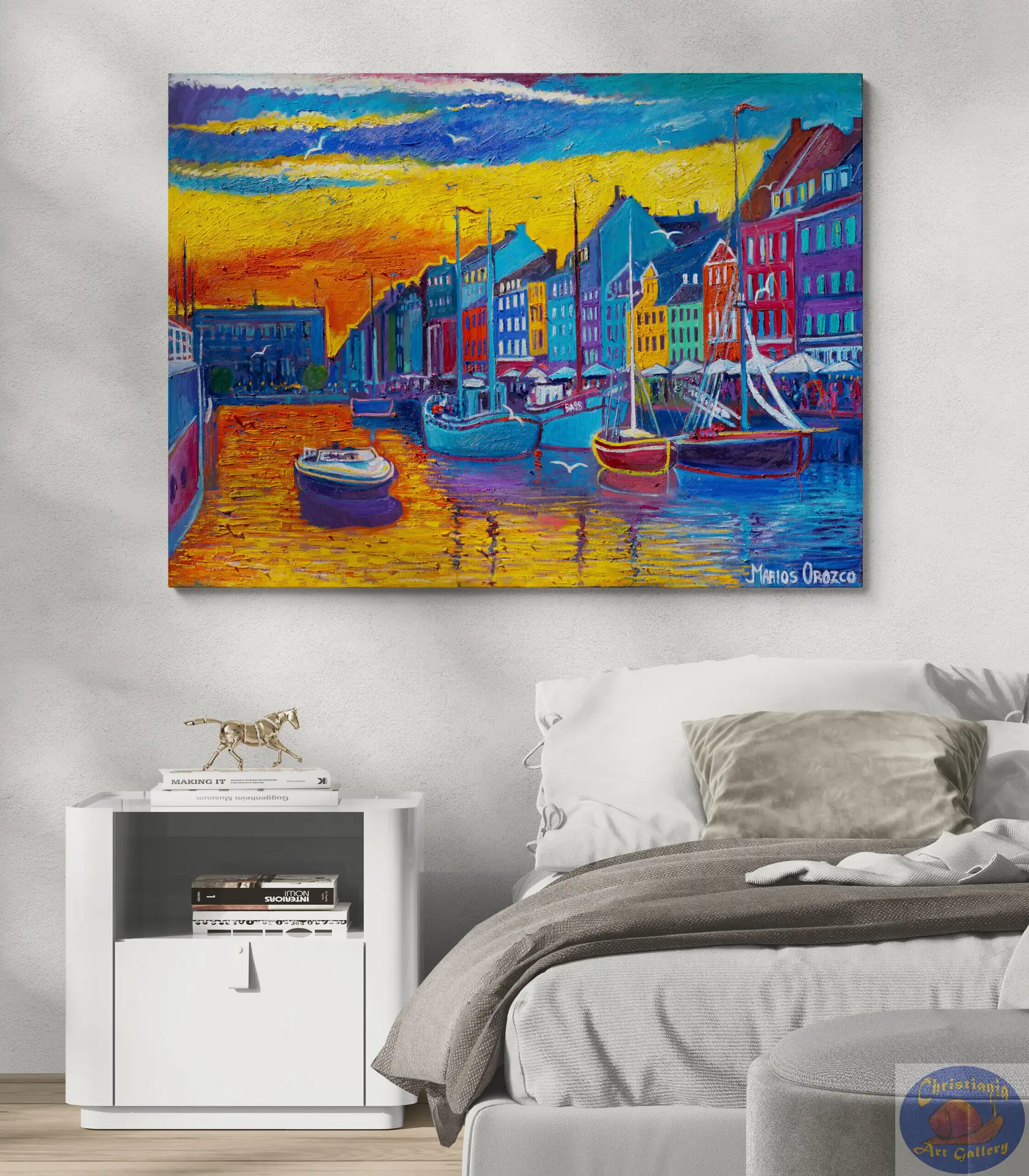 The Hottest Day, 135X100 CM, Oil on canvas, By Marios Orozco, Painted in July 2026, Christiania Art Gallery