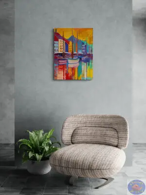 A New Morning In Nyhavn, 80X60 CM, Oil on canvas, By Marios Orozco, Painting in July 2026, Christiania Art Gallery