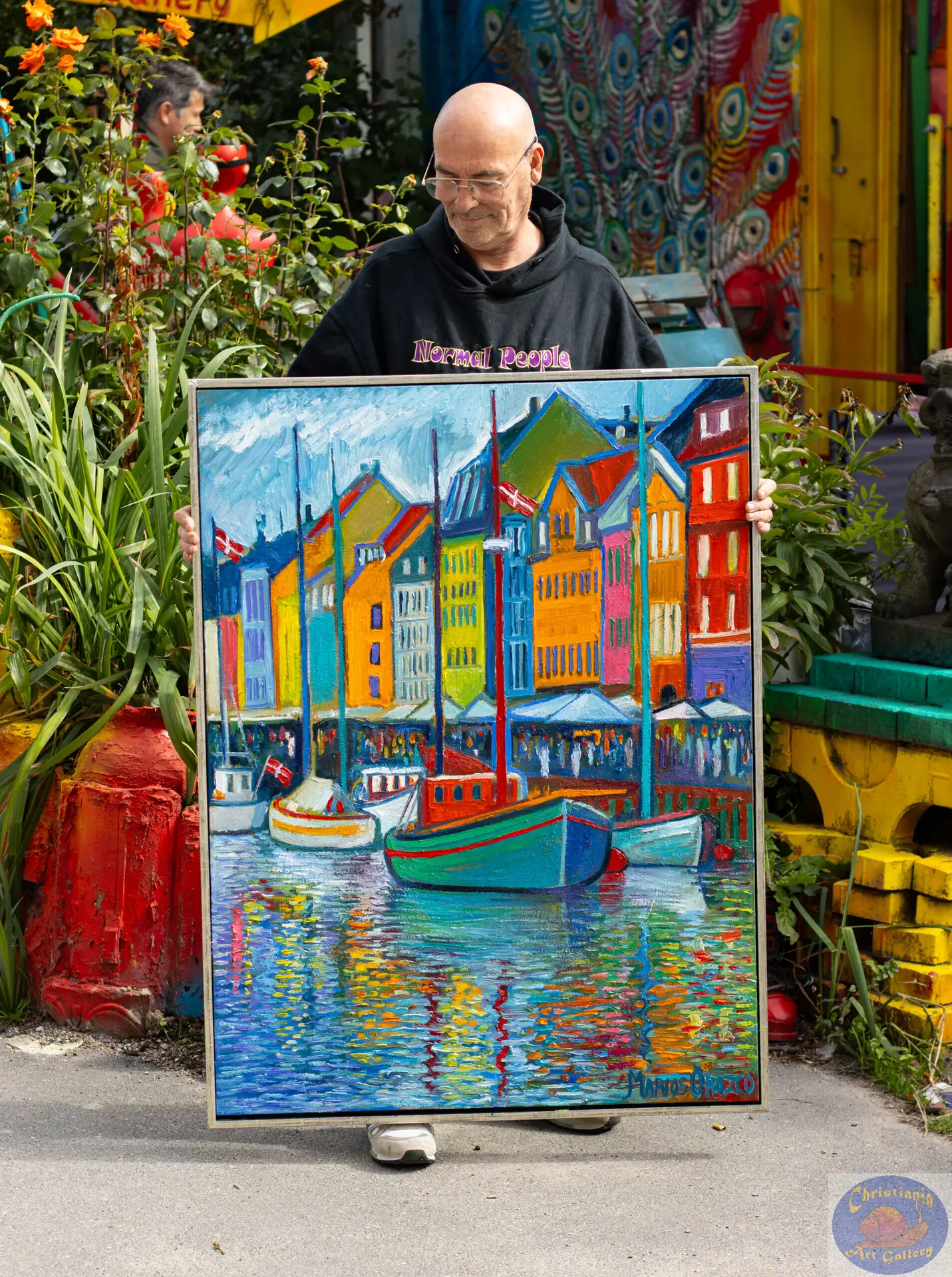 Sunshine Reflections, 90X120 CM, Oil on canvas, By Marios Orozco, Painted in August 2026, Christiania Art Gallery
