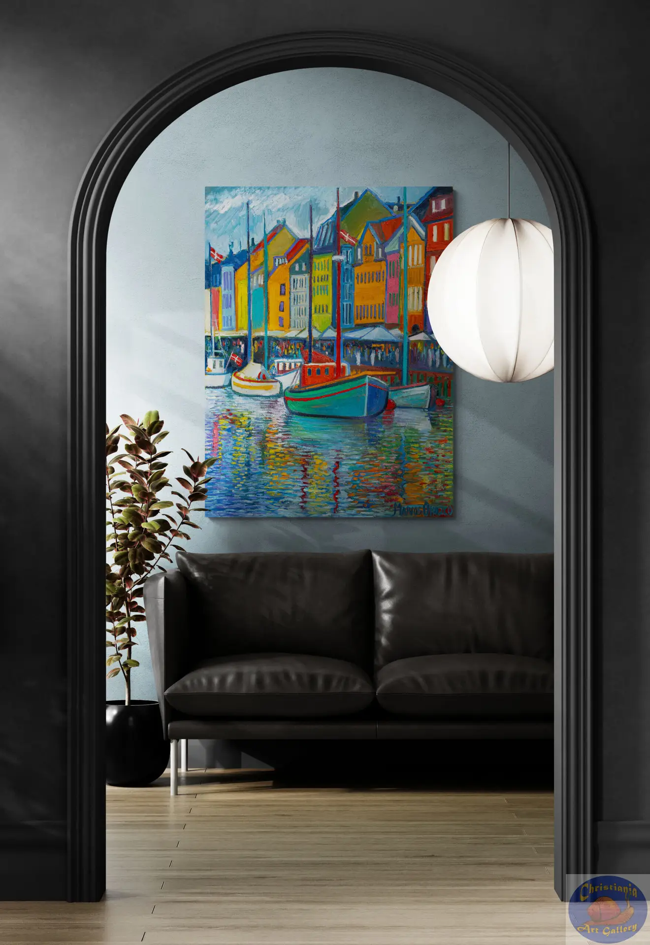 Sunshine Reflections, 90X120 CM, Oil on canvas, By Marios Orozco, Painted in August 2026, Christiania Art Gallery