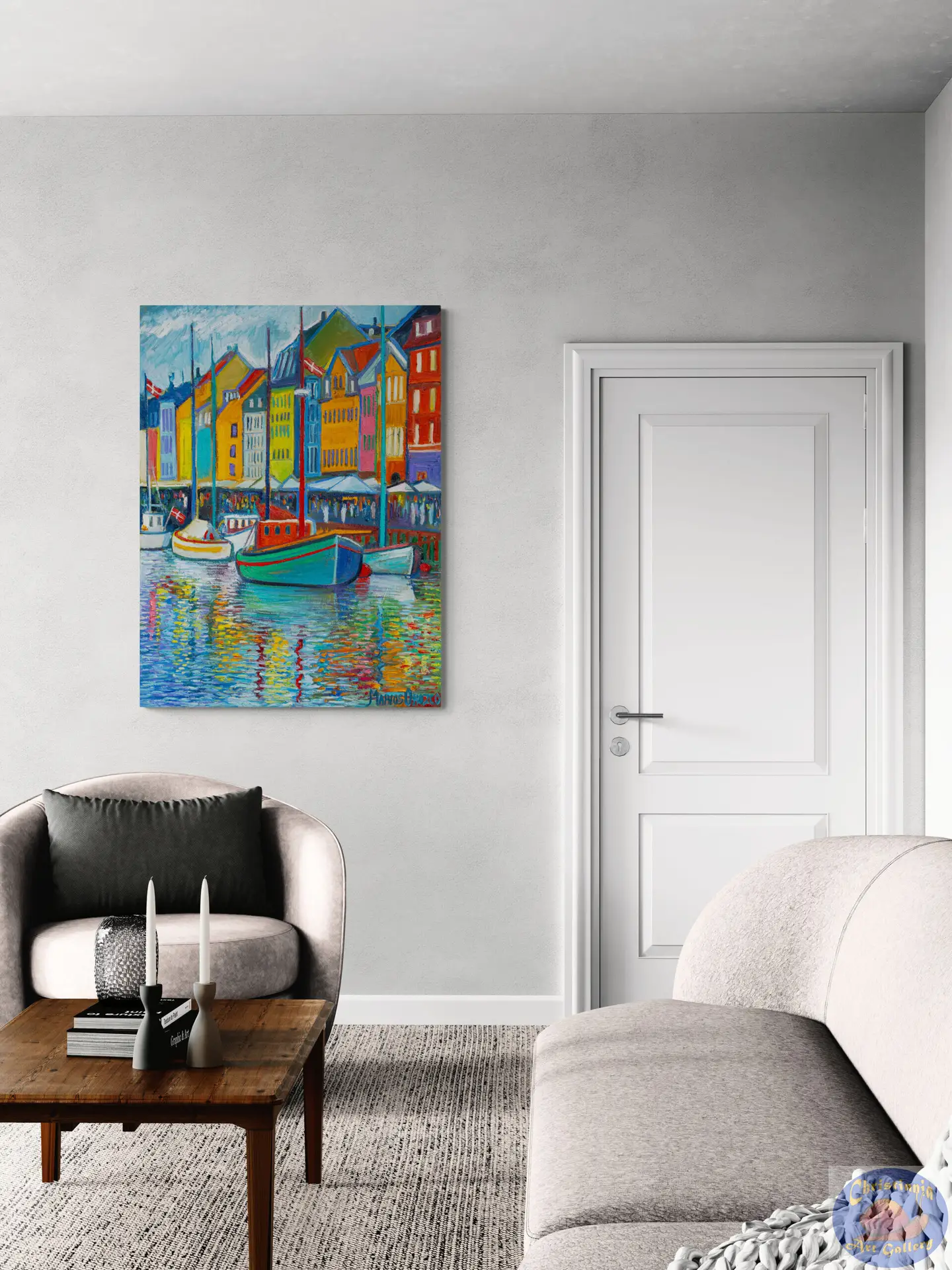 Sunshine Reflections, 90X120 CM, Oil on canvas, By Marios Orozco, Painted in August 2026, Christiania Art Gallery
