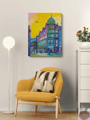 Sunshine Round The Corner, 50X65,5 CM, Oil on canvas, By Marios Orozco, Painted in August 2026, Christiania Art Gallery