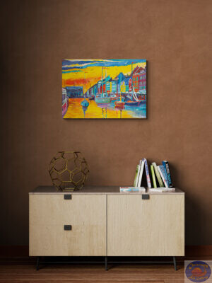 Hottest Day Commission, 100X70 CM, Oil on canvas, By Marios Orozco, Painted in September 2026, Christiania Art Gallery